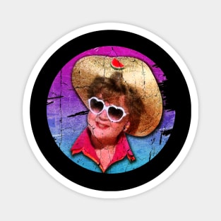 Jessica Fletcher- Retro Vintage Brush Paint Magnet